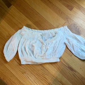 Free people off the shoulder cropped top